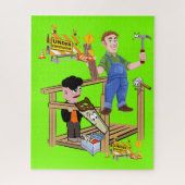 Puzzles Carpenter Tools Hammer Legpuzzel (Verticaal)