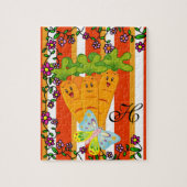 Puzzles Carrots Butterfly Stripe Legpuzzel (Verticaal)