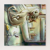 Puzzles - Cat and Mouse - by Monika Marzec Legpuzzel (Horizontaal)