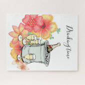 Puzzles Champagne Time Floral Legpuzzel (Horizontaal)