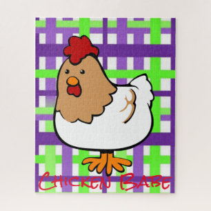Puzzles Chicken Green Paars Pset Legpuzzel