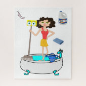 Puzzles Cleaning Lady Legpuzzel (Verticaal)