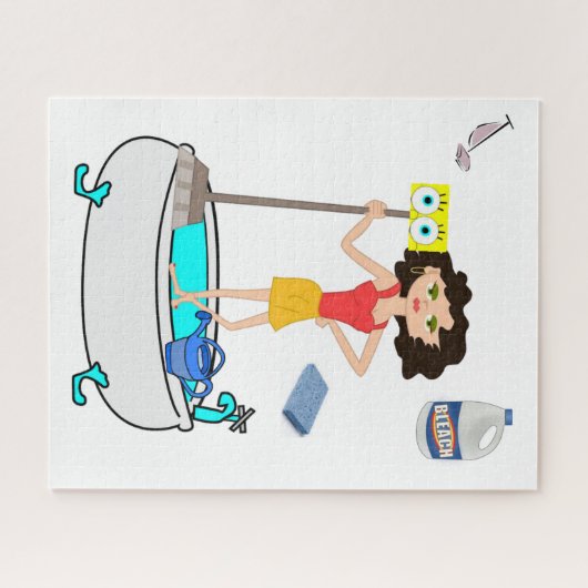 Puzzles Cleaning Lady Legpuzzel (Horizontaal)