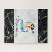 Puzzles Cleaning Lady Marble Black Legpuzzel (Horizontaal)