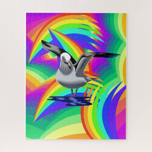 Puzzles Colorful Colors Seagulls Legpuzzel (Verticaal)