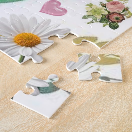 Puzzles Colorful Floral Bumblebee Legpuzzel (Zijkant)