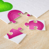 Puzzles Colorful Hearts Cupcake Legpuzzel (Zijkant)