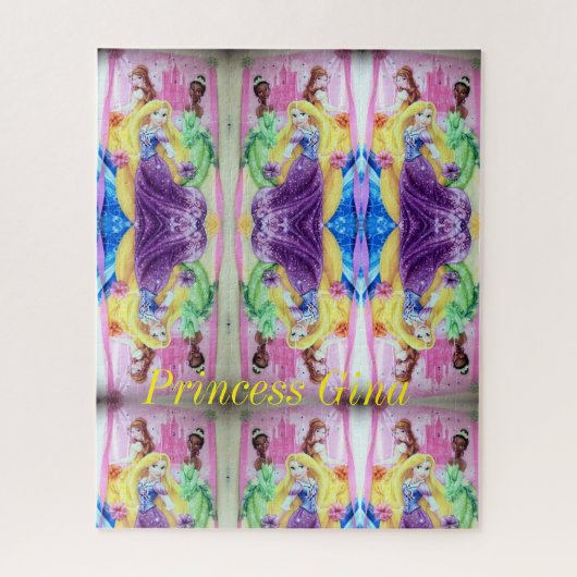 Puzzles Colorful Princess Legpuzzel (Verticaal)