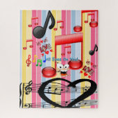 Puzzles Colorful Stripe Musician Legpuzzel (Verticaal)