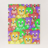Puzzles Colorful Teddy Bears Legpuzzel (Verticaal)