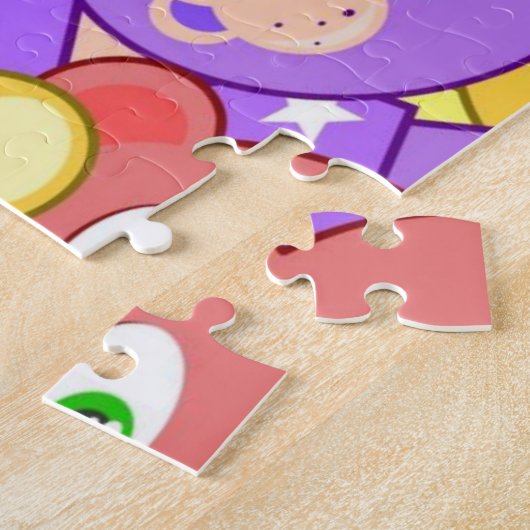 Puzzles Colorful Teddy Bears Legpuzzel (Zijkant)