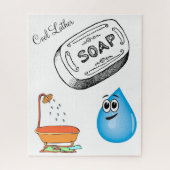 Puzzles Cool Lather Bathroom Legpuzzel (Verticaal)