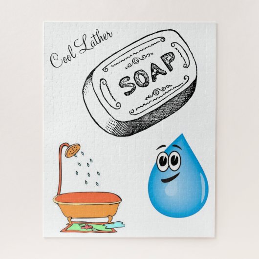 Puzzles Cool Lather Bathroom Legpuzzel (Verticaal)