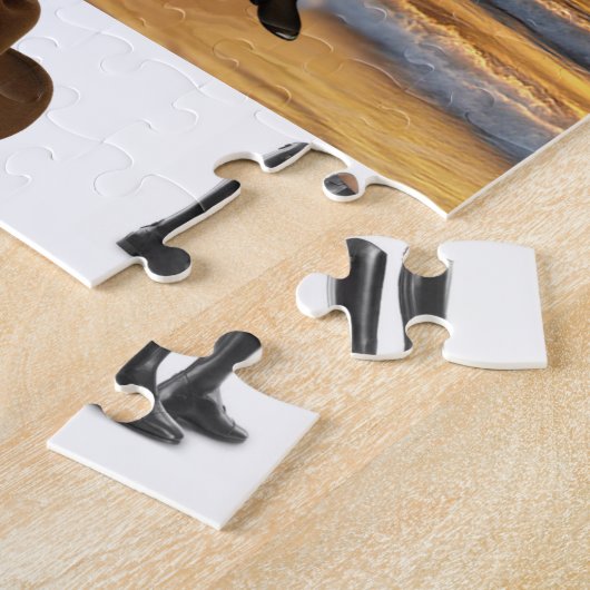 Puzzles Cowboys Horse Saddle Legpuzzel (Zijkant)