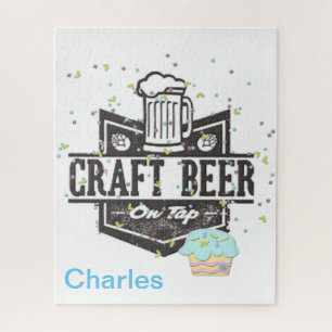 Puzzles Craft beer Happy Birthday Cupcake Legpuzzel