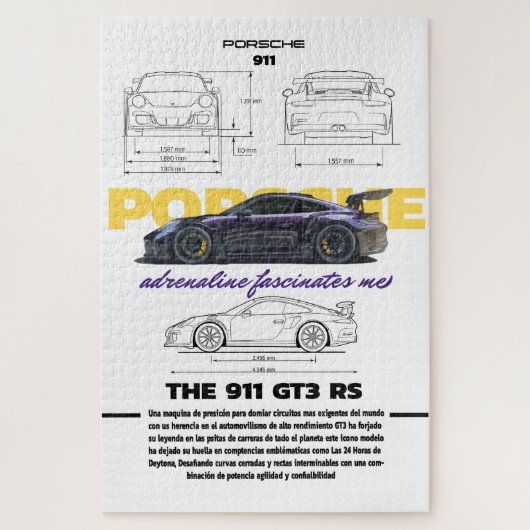 Puzzles de Porsche GT3 RS Legpuzzel (Verticaal)