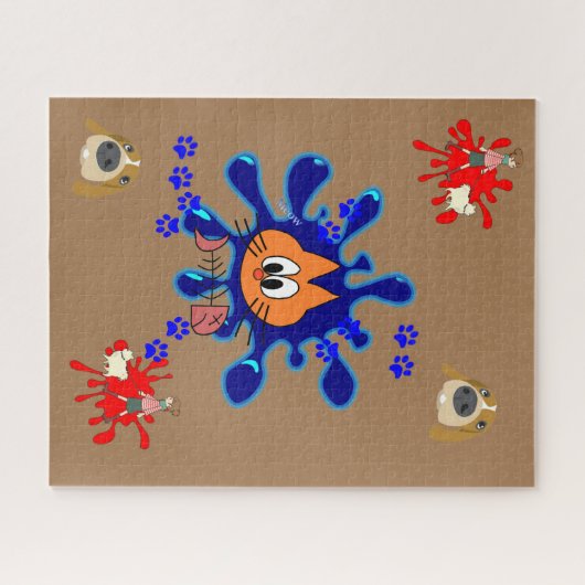 Puzzles Dog Cats Legpuzzel (Horizontaal)