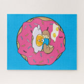 Puzzles Donut Eggs Blue Legpuzzel (Horizontaal)