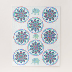 Puzzles Elephant Mandala Legpuzzel