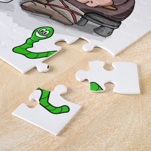 Puzzles Fisherman Fish Sun Legpuzzel (Zijkant)