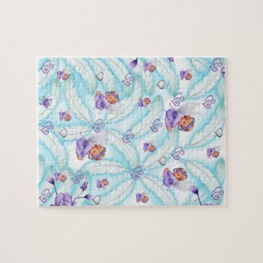 Puzzles Floral Angel Hearts Legpuzzel (Horizontaal)