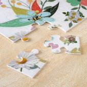 Puzzles Floral Bumblebee Legpuzzel (Zijkant)