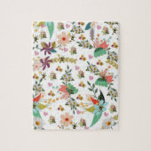 Puzzles Floral Bumblebee Legpuzzel (Verticaal)
