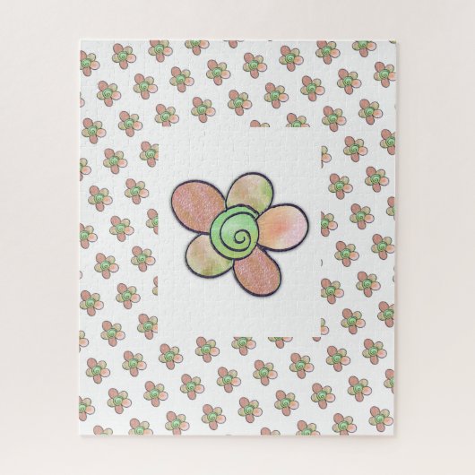 Puzzles Floral Flowers Legpuzzel (Verticaal)