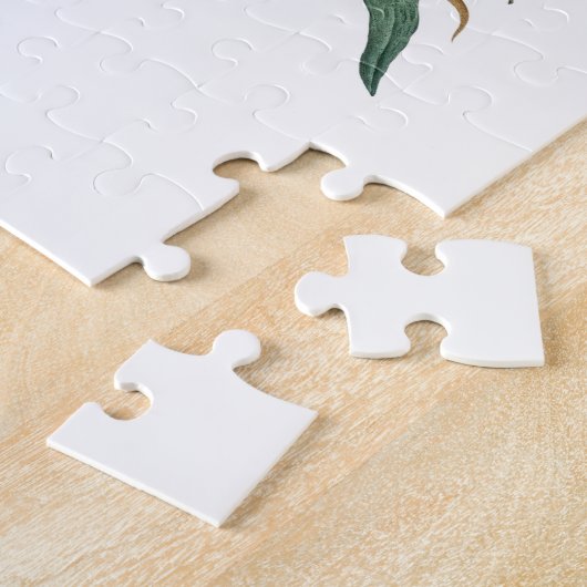 Puzzles Floral White Flowers Legpuzzel (Zijkant)