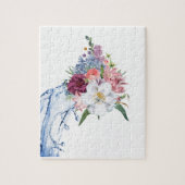 Puzzles Floral White Flowers Legpuzzel (Verticaal)