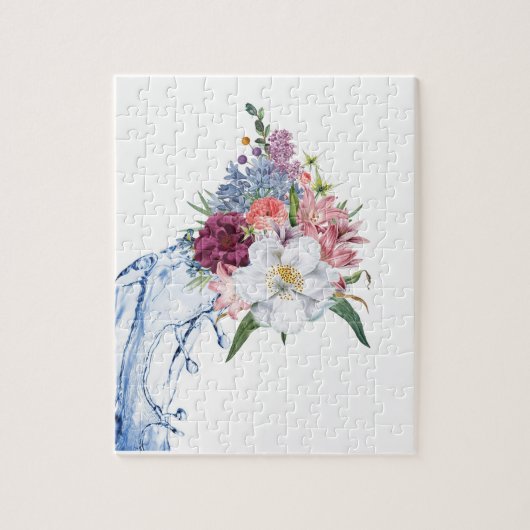 Puzzles Floral White Flowers Legpuzzel (Verticaal)