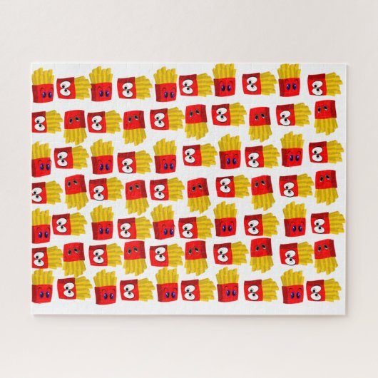 Puzzles French Fries White Legpuzzel (Horizontaal)