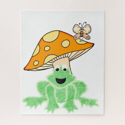 Puzzles Frog Mushroom Butterfly Legpuzzel (Verticaal)