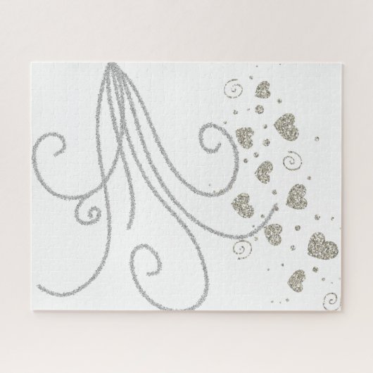 Puzzles Gold Hearts Silver Legpuzzel (Horizontaal)