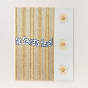 Puzzles Gold Stripe beige Flowers Florence No Secr Legpuzzel