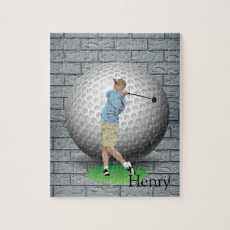 Puzzles Golfer Golf Balls Legpuzzel