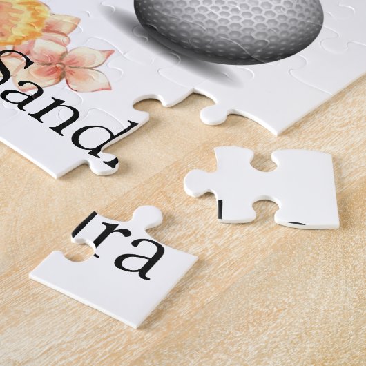 Puzzles Golfer Golf Floral Golf Balls Legpuzzel (Zijkant)