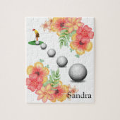 Puzzles Golfer Golf Floral Golf Balls Legpuzzel (Verticaal)