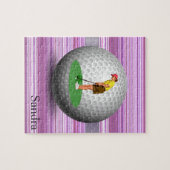 Puzzles Golfer Stripe Golf Balls Legpuzzel (Horizontaal)