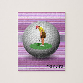 Puzzles Golfer Stripe Golf Balls Legpuzzel