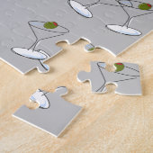 Puzzles Gray Martini Glasses Beer Floral Wine Legpuzzel (Zijkant)