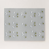 Puzzles Gray Martini Glasses Legpuzzel (Horizontaal)