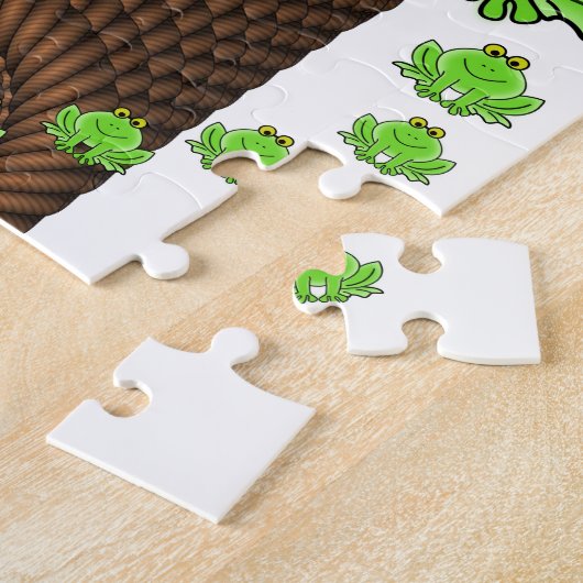Puzzles Green Frogs Rope Legpuzzel (Zijkant)