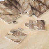 Puzzles Green Stripe Rope Teddy Bears Legpuzzel (Zijkant)