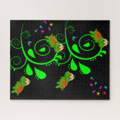 Puzzles Green Turtle Stars Legpuzzel (Horizontaal)