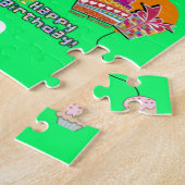 Puzzles, Happy 10th Birthday, #10 Birthday Green Legpuzzel (Zijkant)