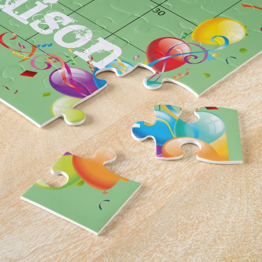 Puzzles, Happy Birthday April 2022 Puzzle Legpuzzel (Zijkant)
