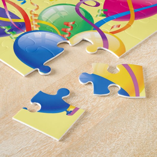 Puzzles Happy Birthday-ballonnen Legpuzzel (Zijkant)
