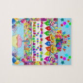 Puzzles Happy Birthday ballons Cupcake Legpuzzel (Horizontaal)