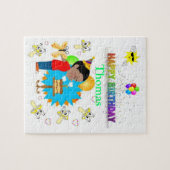Puzzles Happy Birthday Cake African Boy Legpuzzel (Horizontaal)